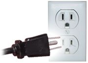 Ecuador Power Plug Adapters Kit with Travel Carrying Pouch