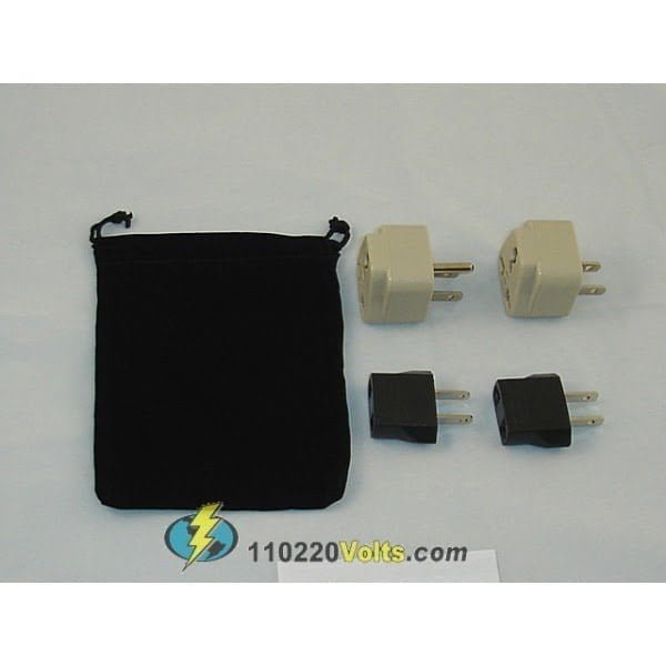 antigua power plug adapters kit with travel carrying pouch ag 728