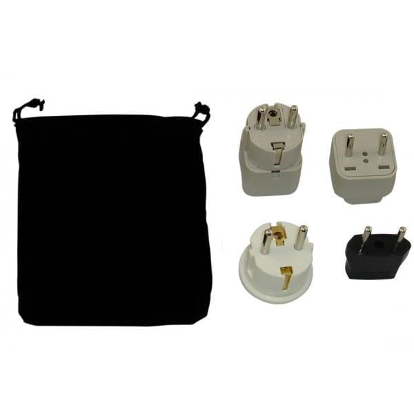azerbaijan power plug adapters kit with travel carrying pouch az 7eb