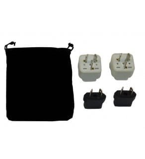 cook islands power plug adapters kit with travel carrying pouch ck 8a9 1