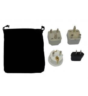guyana power plug adapters kit with travel carrying pouch gy 370