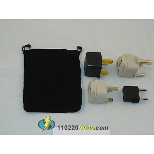 hungary power plug adapters kit with travel carrying pouch hu 622