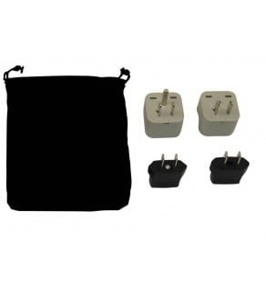 jamaica power plug adapters kit with travel carrying pouch jm 9ce