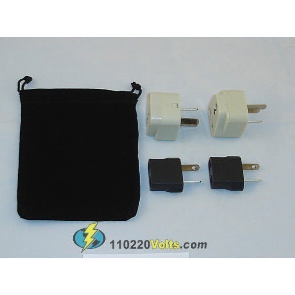 nauru power plug adapters kit with travel carrying pouch nr afe