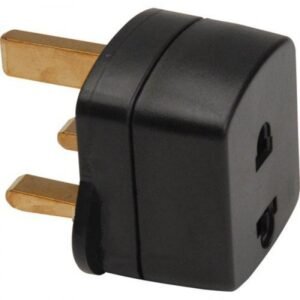 non grounded american or european to grounded uk power plug adapter 8fb