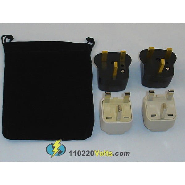 oman power plug adapters kit with travel carrying pouch om ffc