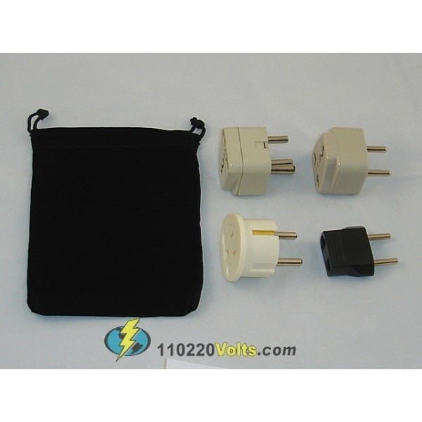 sri lanka power plug adapters kit with travel carrying pouch lk 586