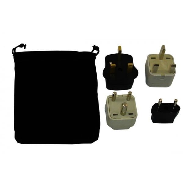 tanzania power plug adapters kit with travel carrying pouch tz 812