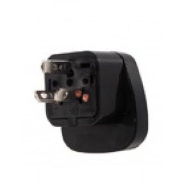 universal schuko adapter to new zealand australia grounded power plug adapter black e0c
