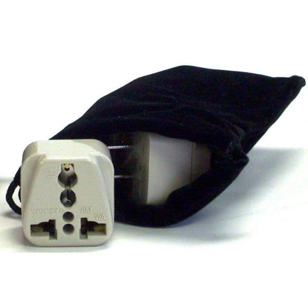 uzbekistan power plug adapters kit with travel carrying pouch uz d45