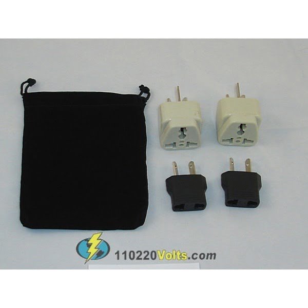 vanuatu power plug adapters kit with travel carrying pouch vu bae